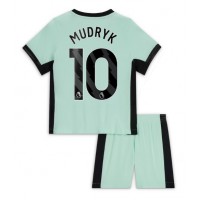Maglie da calcio Chelsea Mykhailo Mudryk #10 Terza Maglia Bambino 2023-24 Manica Corta (+ Pantaloni corti)
